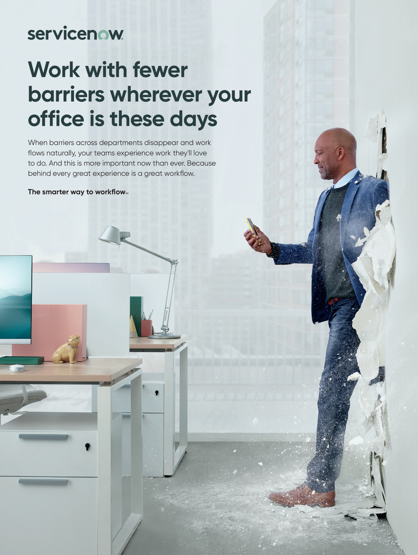 Kremer Johnson - Advertising Photographer - ServiceNow Print Campaign