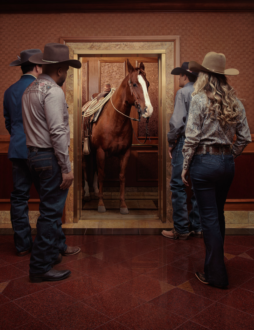 Kremer/Johnson - Conceptual Advertising Photographer - Las Vegas Convention and Visitor Authority - Wrangler National Finals Rodeo 2019 Ad